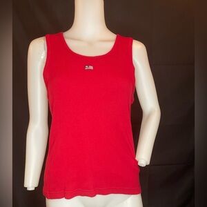 Ralph Lauren Ribbed RED Tank Top Women's Medium USA Flag Patriotic
